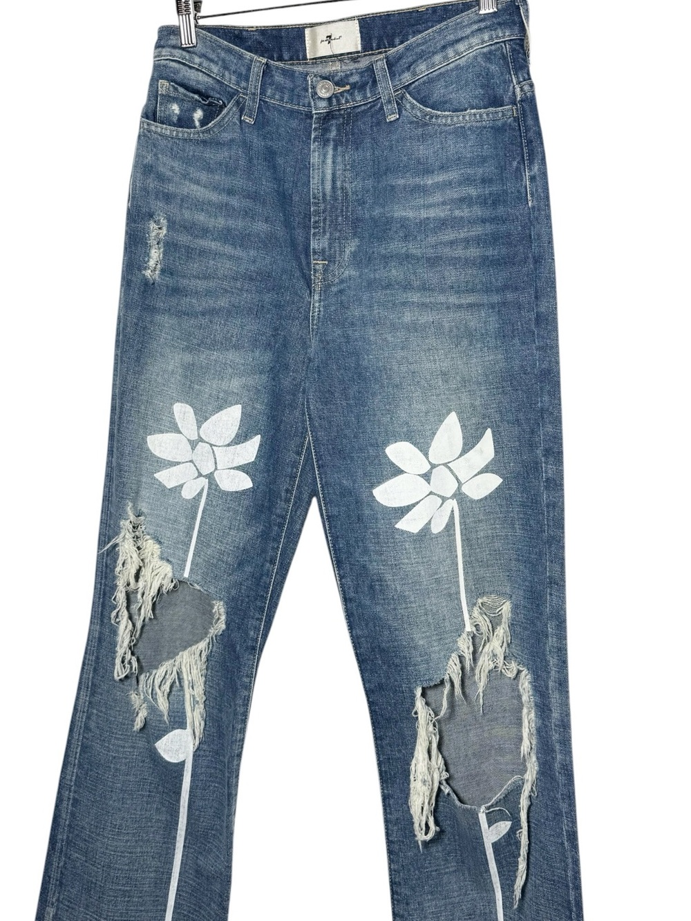 7 For All Mankind Easy Boot In Tea Party Exploded Floral Size 27 - Picture 5 of 12